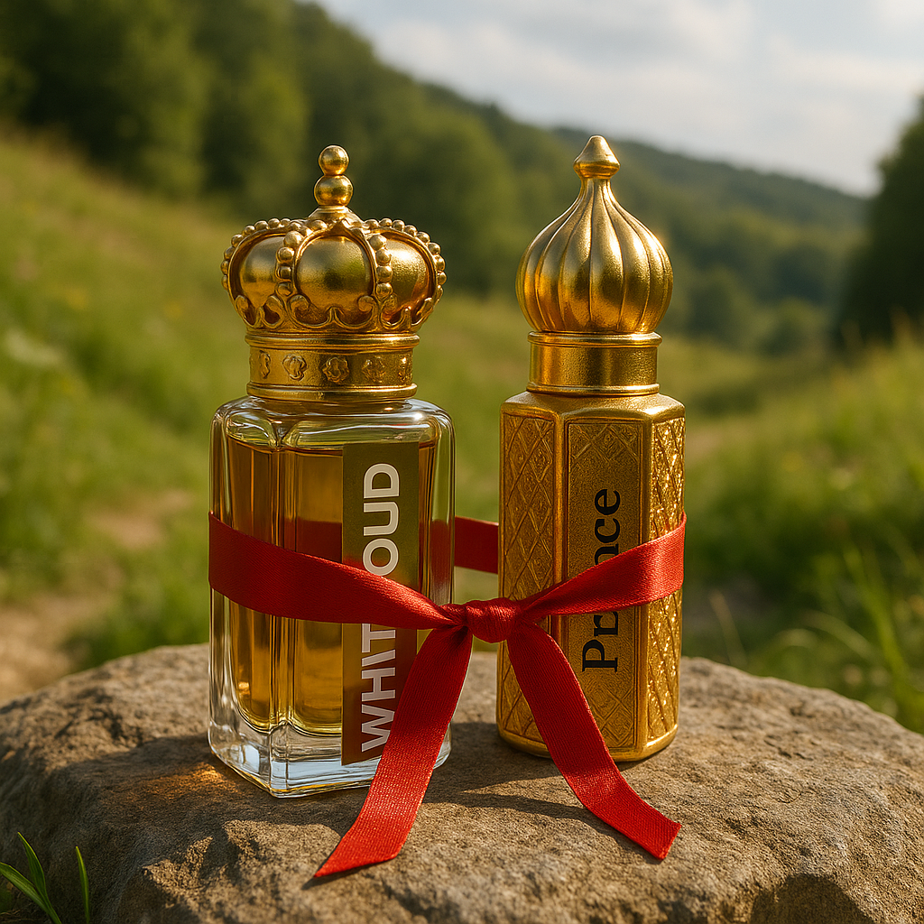 Royal Oud Duo – White Oud & Prince Oud Luxury Attar Collection