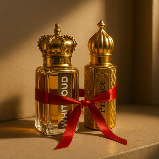 Royal Oud Duo – White Oud & Prince Oud Luxury Attar Collection