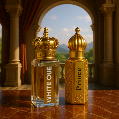 Royal Oud Duo – White Oud & Prince Oud Luxury Attar Collection